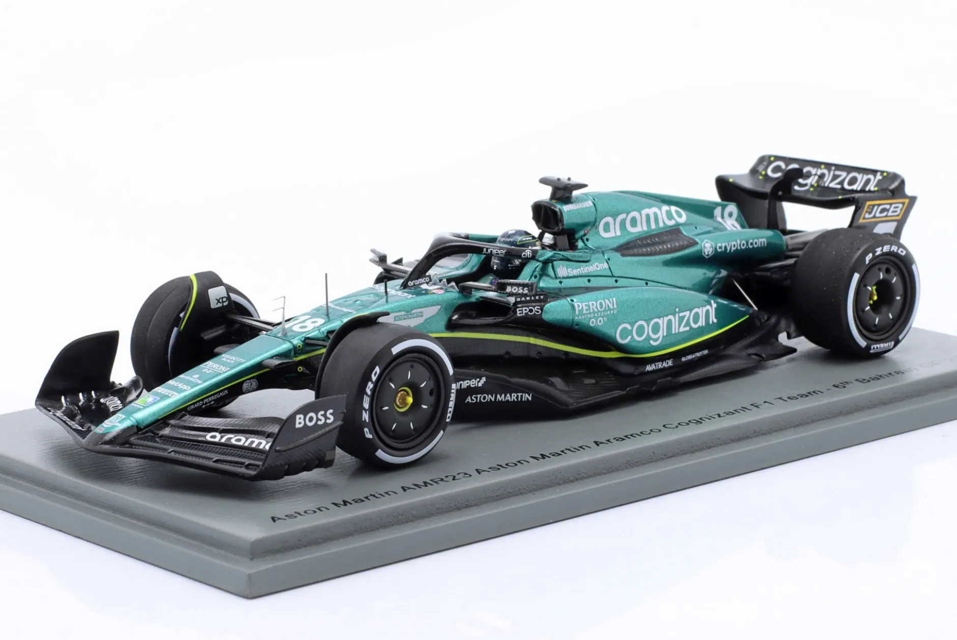Lance Stroll Aston Martin AMR23 #18 6th Bahrain GP Formel 1 2023 1:43 Spark