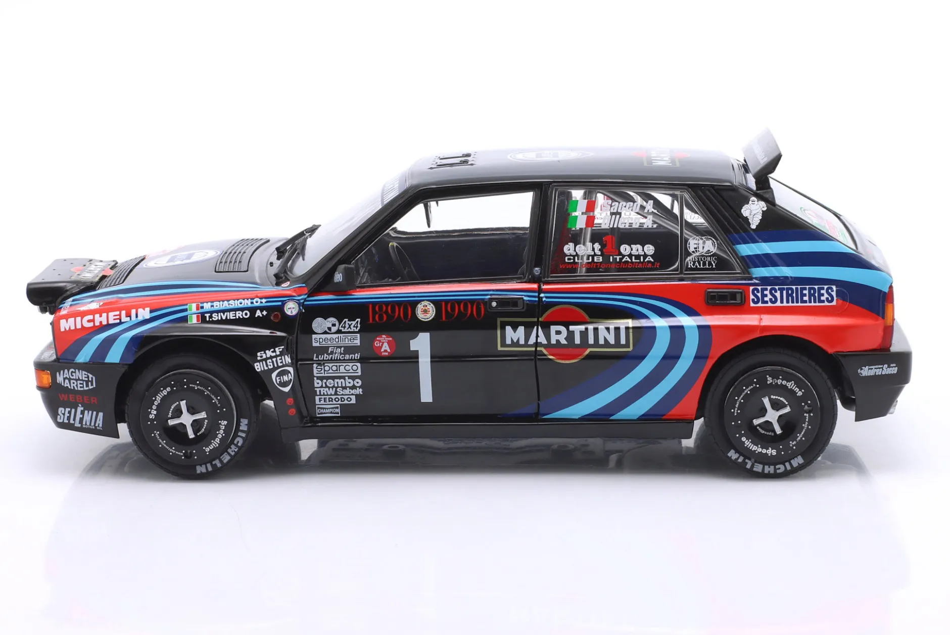 Lancia Delta HF Integrale #1 Tribute to Rallye Monte Carlo 1990 1:18 Solido