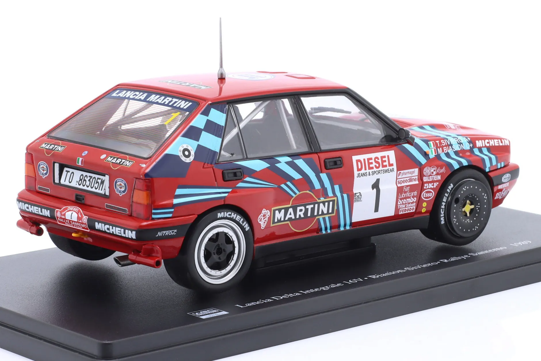 Lancia Delta Integrale 16V #1 Sieger Rallye SanRemo 1989 Biasion, Siviero 1:24 Altaya