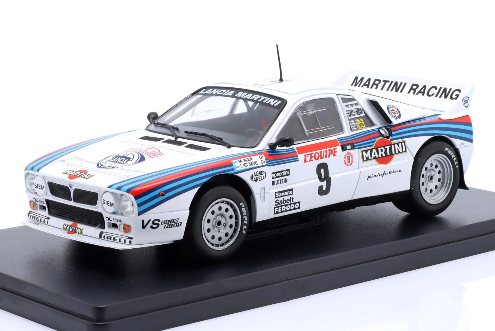 Lancia 037 Rally #9 Sieger Rallye Tour de Corse 1983 Alen, Kivimäki 1:24 Altaya