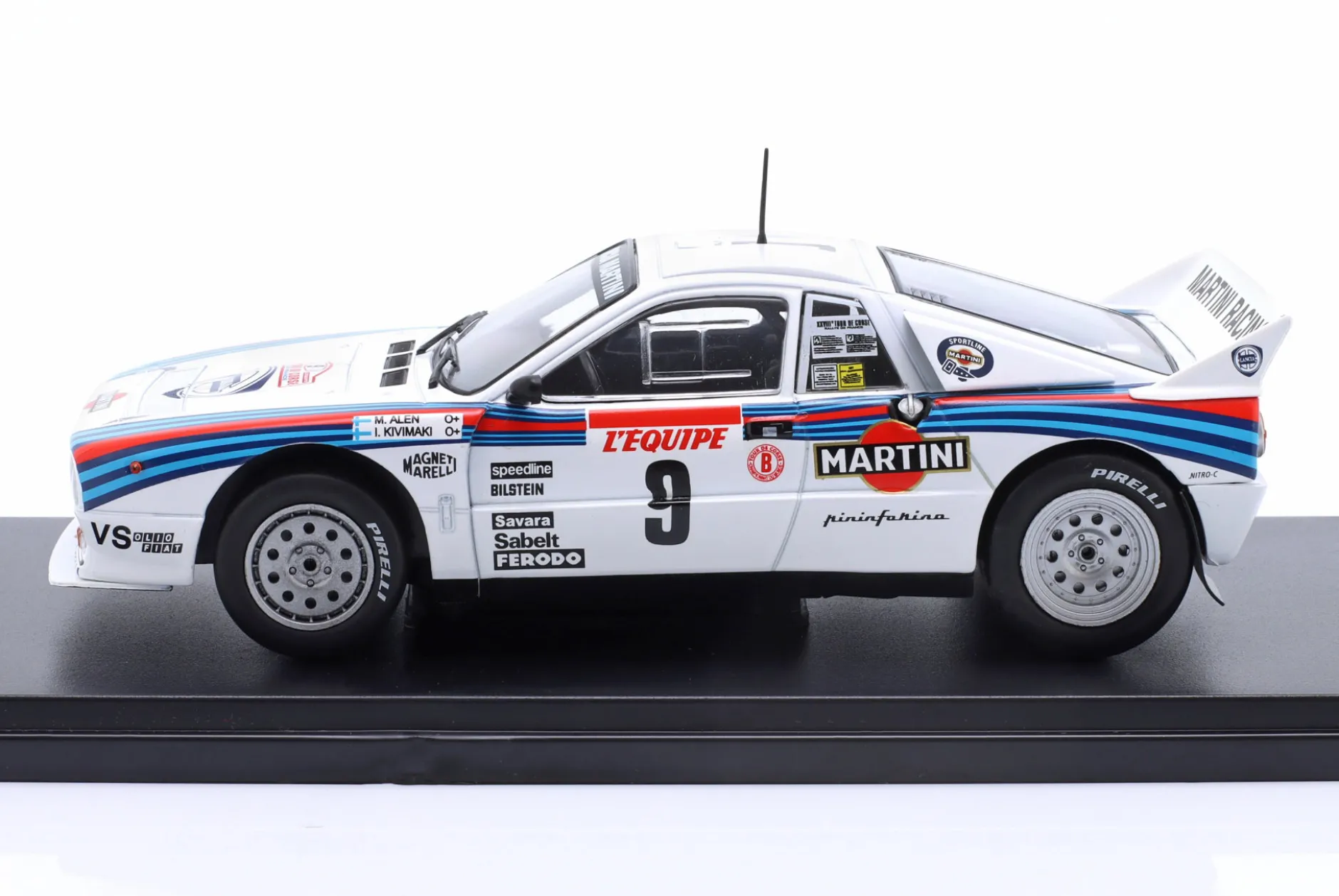 Lancia 037 Rally #9 Sieger Rallye Tour de Corse 1983 Alen, Kivimäki 1:24 Altaya
