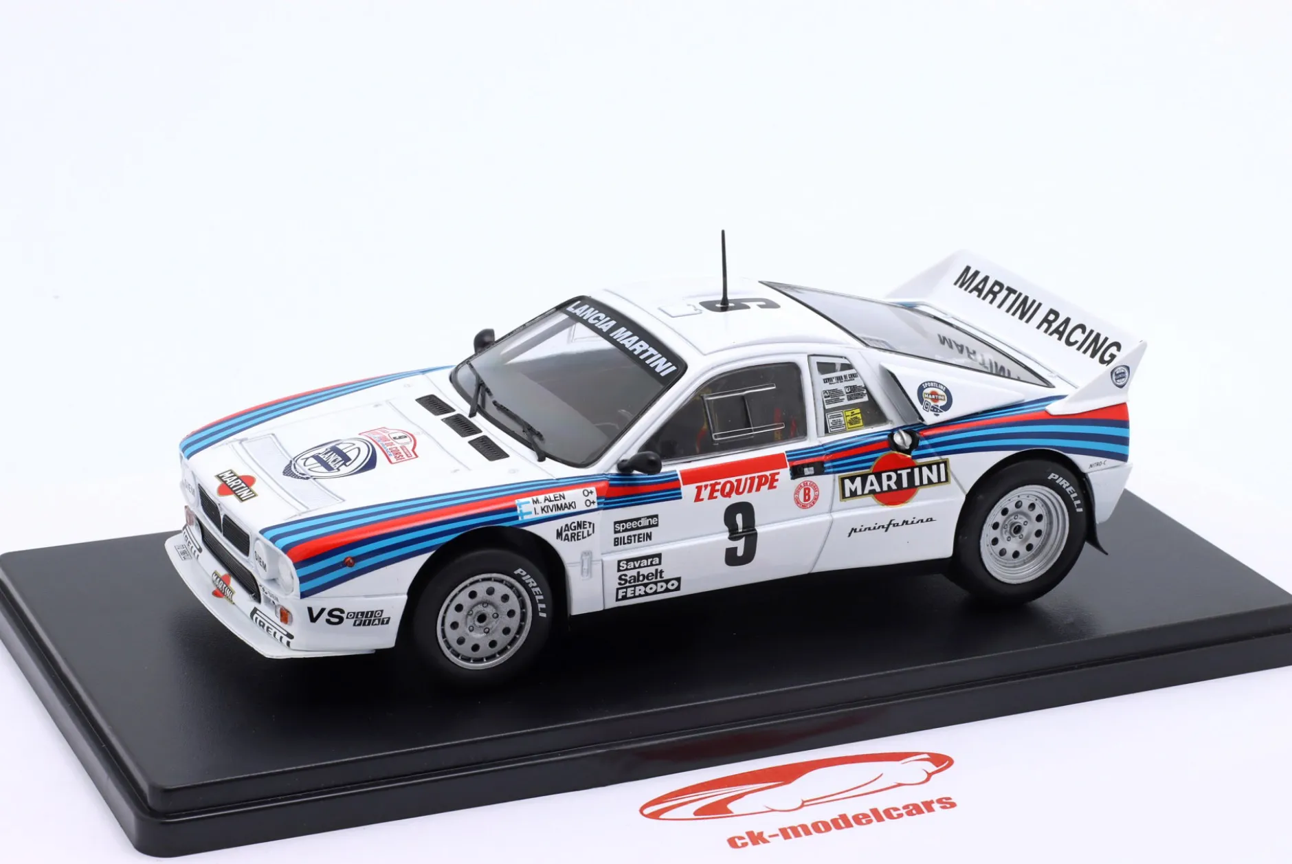 Lancia 037 Rally #9 Sieger Rallye Tour de Corse 1983 Alen, Kivimäki 1:24 Altaya