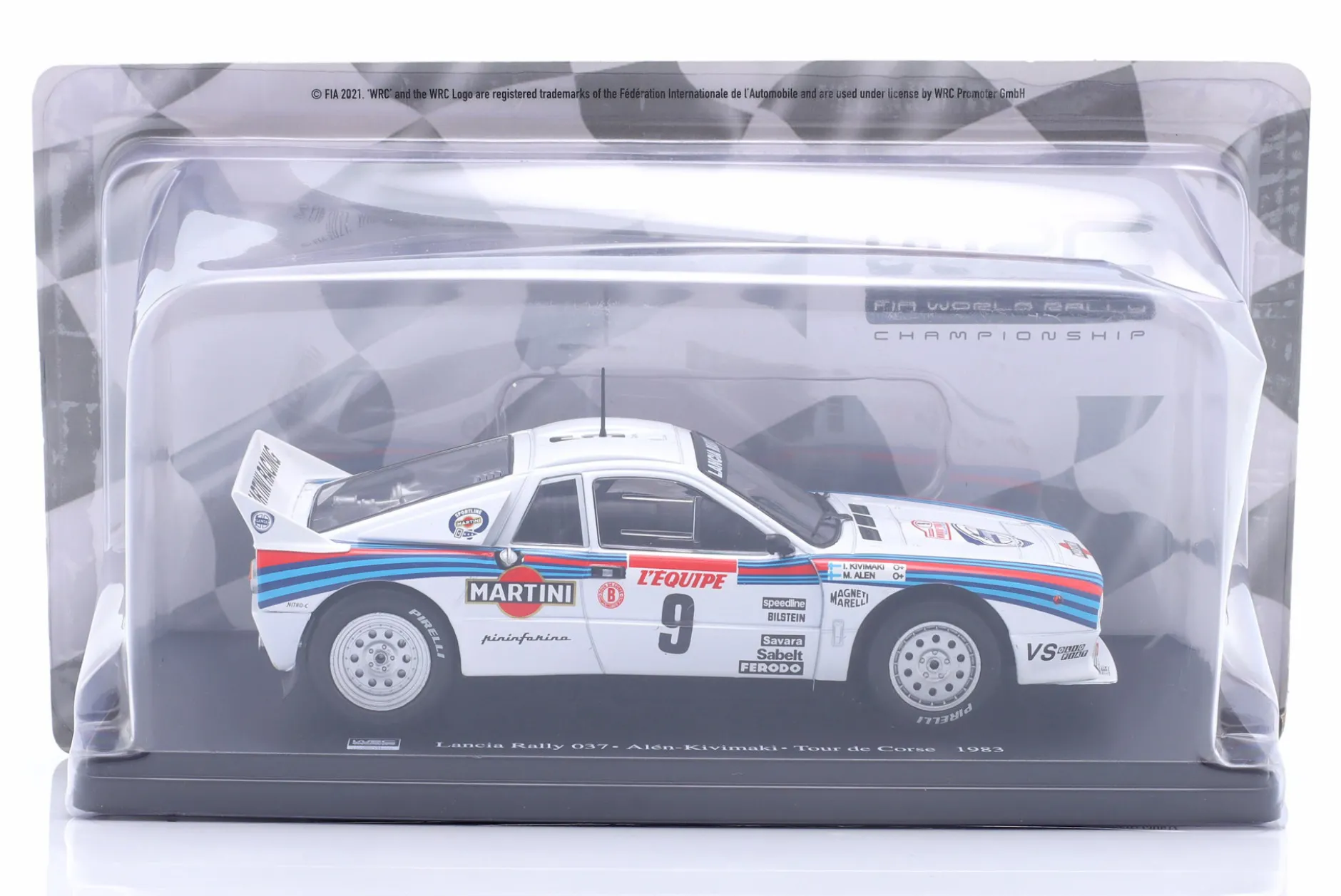 Lancia 037 Rally #9 Sieger Rallye Tour de Corse 1983 Alen, Kivimäki 1:24 Altaya