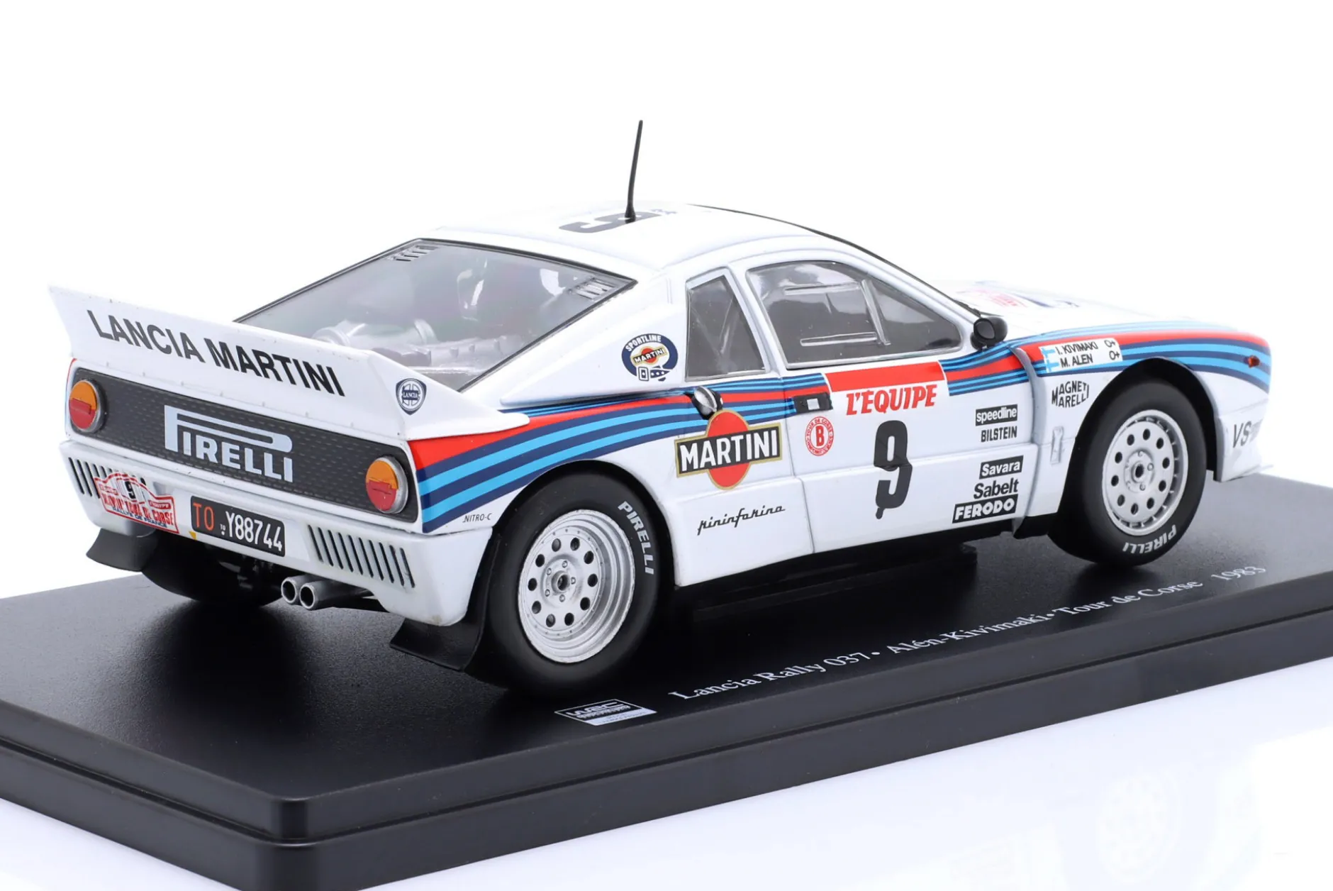Lancia 037 Rally #9 Sieger Rallye Tour de Corse 1983 Alen, Kivimäki 1:24 Altaya