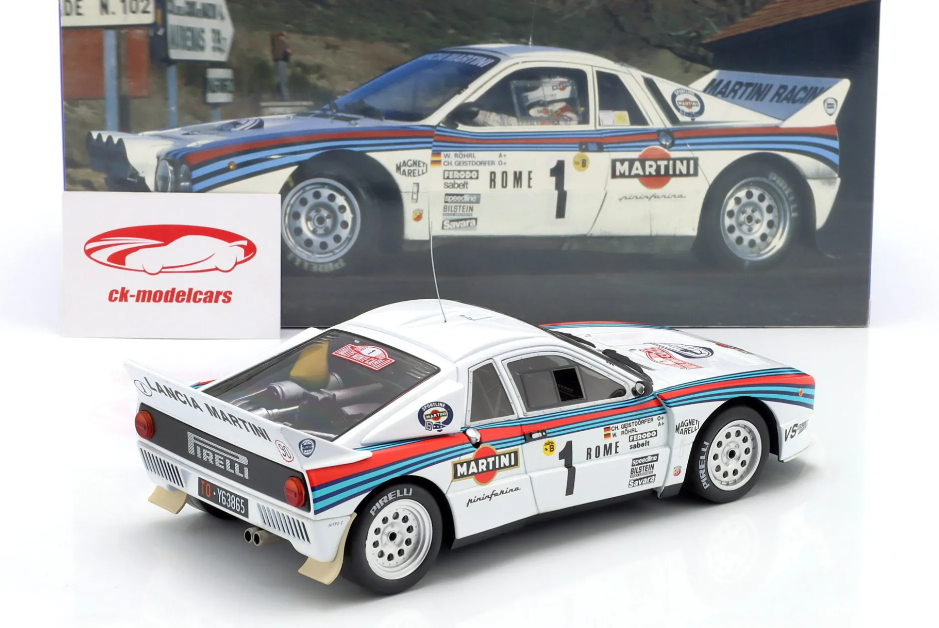 Lancia 037 #1 Sieger Rallye Monte Carlo 1983 Röhrl, Geistdörfer 1:18 WERK83