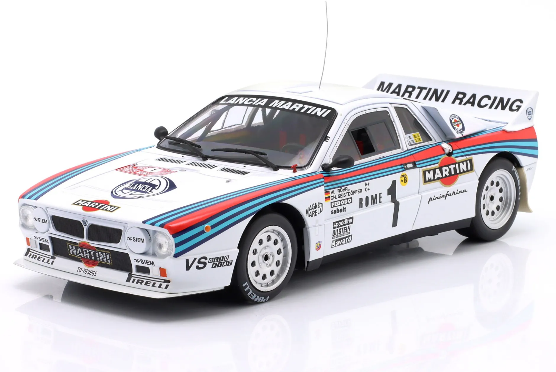 Lancia 037 #1 Sieger Rallye Monte Carlo 1983 Röhrl, Geistdörfer 1:18 WERK83