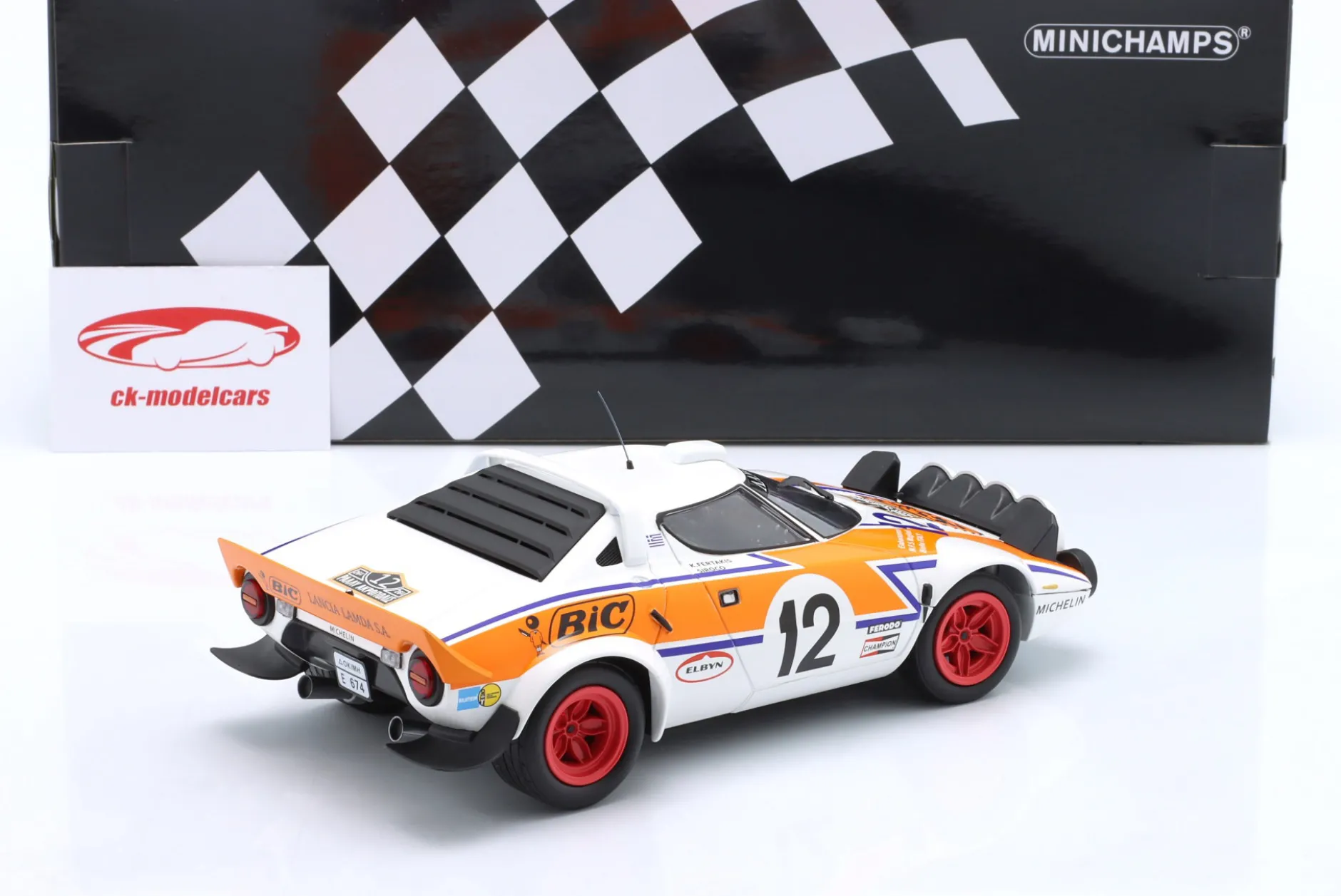 Lancia Stratos HF #12 Rallye Acropolis 1979 Siroco, K. Fertakis 1:18 Minichamps