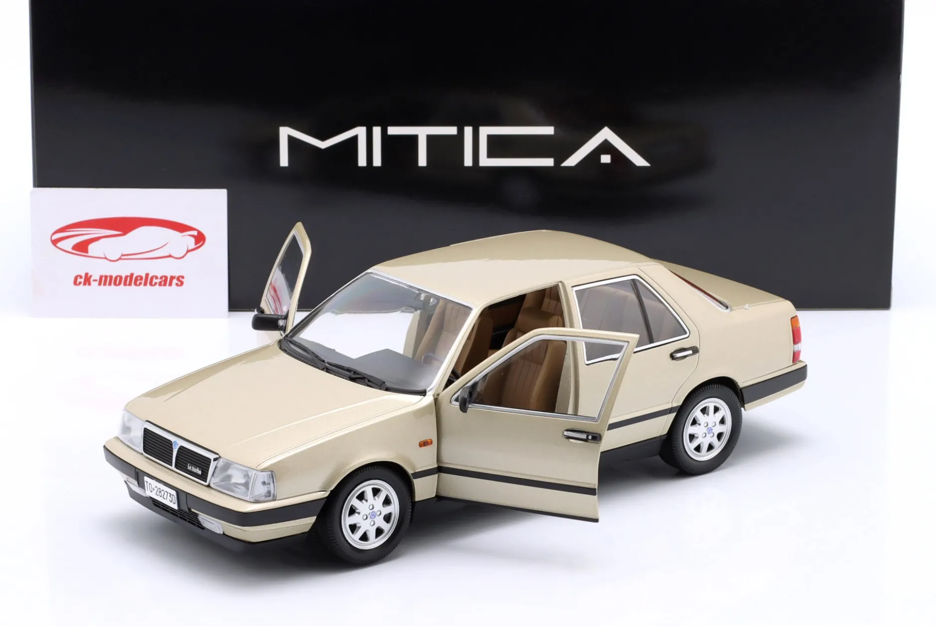 Lancia Thema Turbo i.e. 1S Baujahr 1984 platin metallic 1:18 MITICA