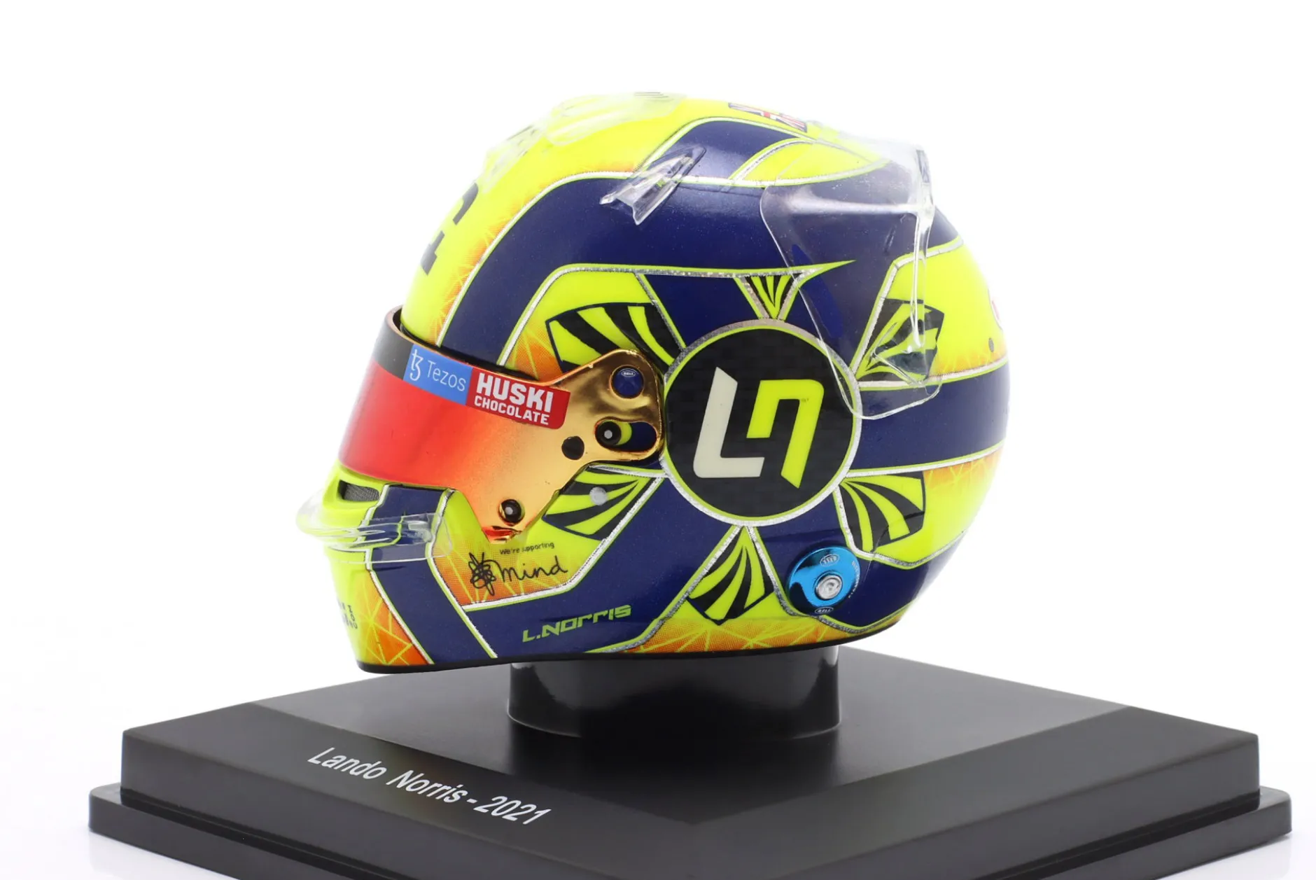 Lando Norris #4 McLaren F1 Team Formel 1 2021 Helm 1:5 Spark