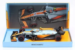 Lando Norris McLaren MCL35M Gulf #4 3rd Monaco GP Formel 1 2021 1:18 Minichamps