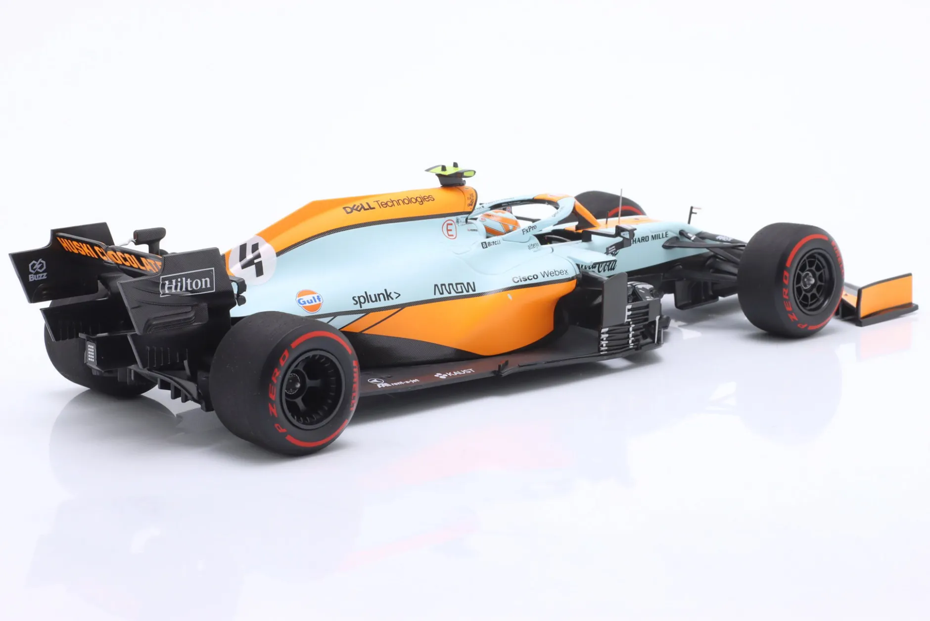 Lando Norris McLaren MCL35M Gulf #4 3rd Monaco GP Formel 1 2021 1:18 Minichamps