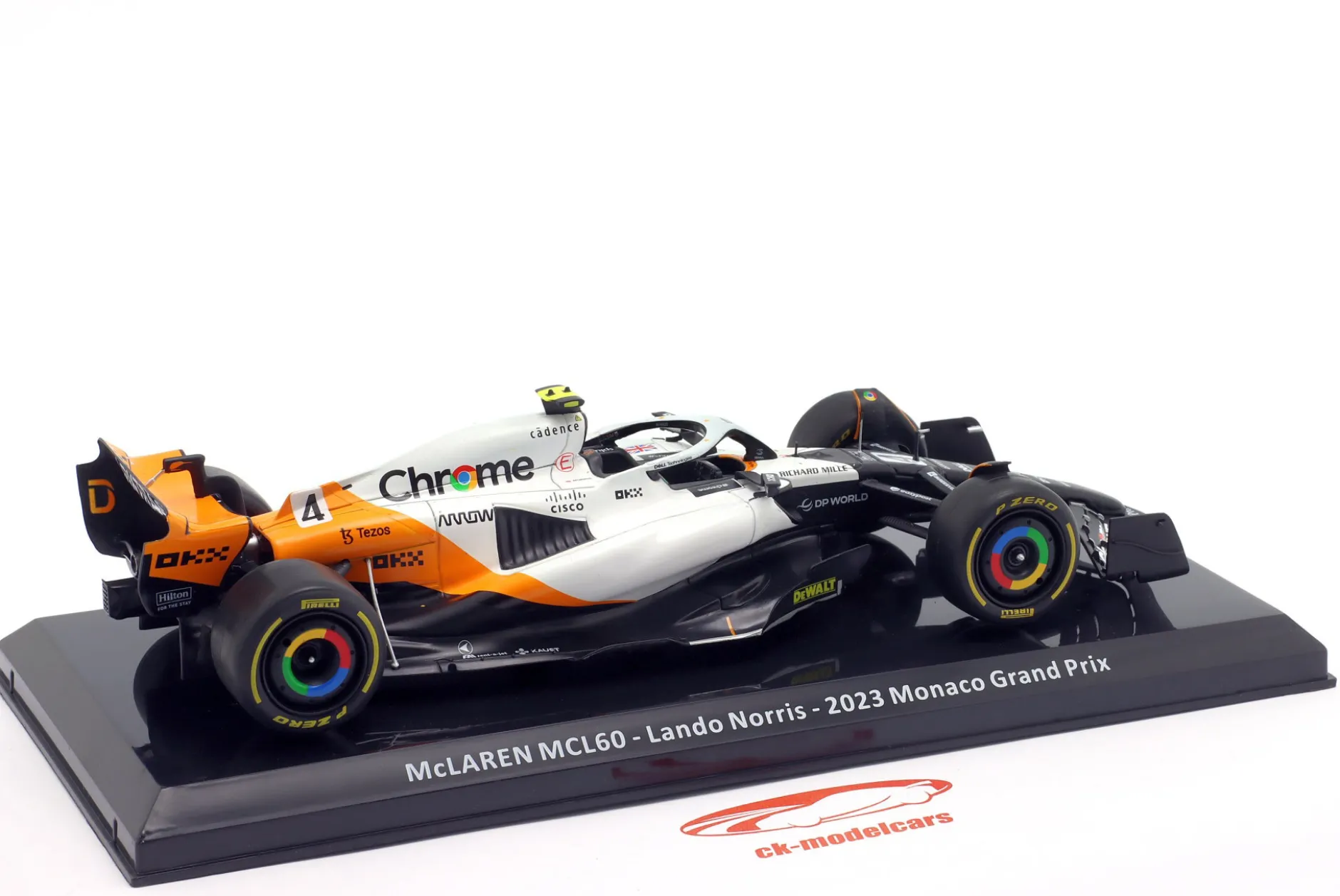 Lando Norris McLaren MCL60 #4 Monaco GP Formel 1 2023 1:24 Premium Collectibles