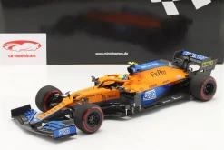 Lando Norris McLaren MCL35M #4 Pole Position Russland GP Formel 1 2021 1:18 Minichamps