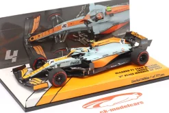 Lando Norris McLaren MCL35M #4 3rd Monaco GP Formel 1 2021 1:43 Minichamps