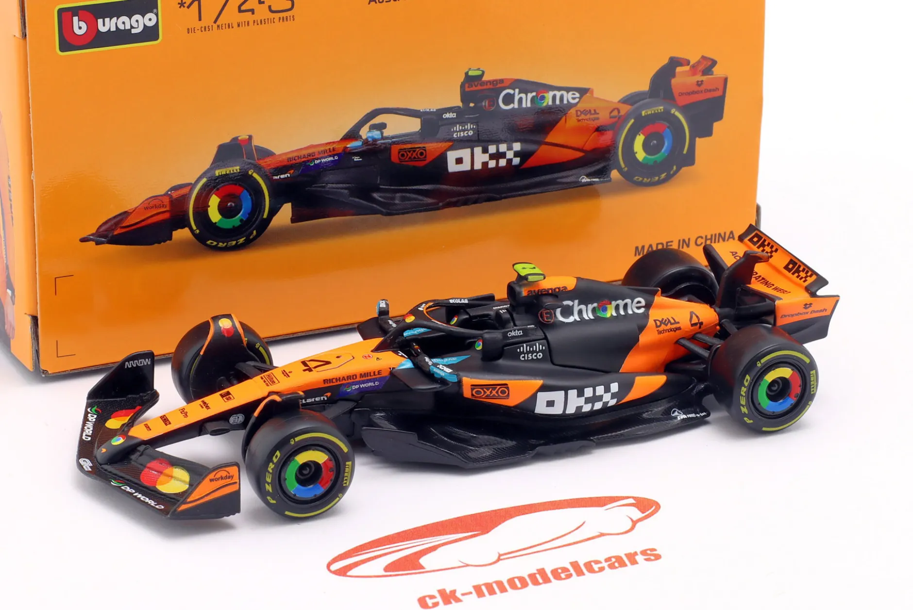 Lando Norris McLaren MCL39 #4 Sieger Australien GP Formel 1 Weltmeister 2025 1:43 Bburago