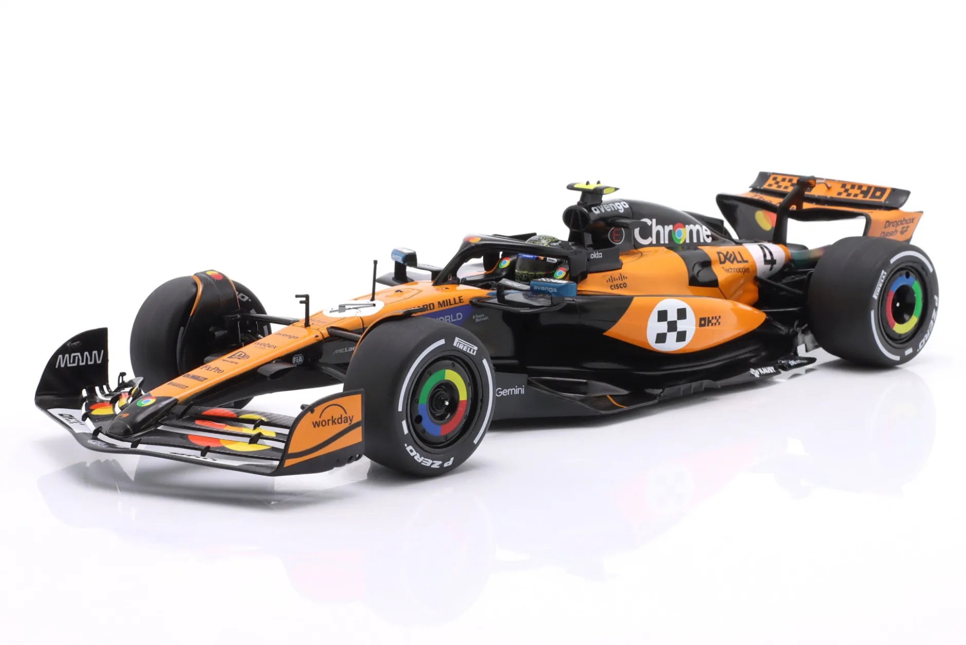 Lando Norris McLaren MCL39 #4 Sieger Monaco GP Formel 1 Weltmeister 2025 1:18 Solido