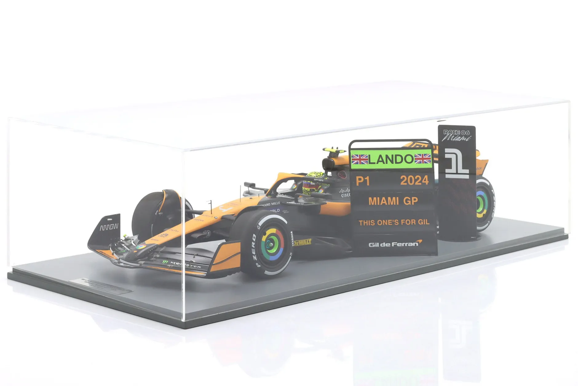Lando Norris McLaren MCL38 #4 Sieger Miami GP Formel 1 2024 1:12 Spark