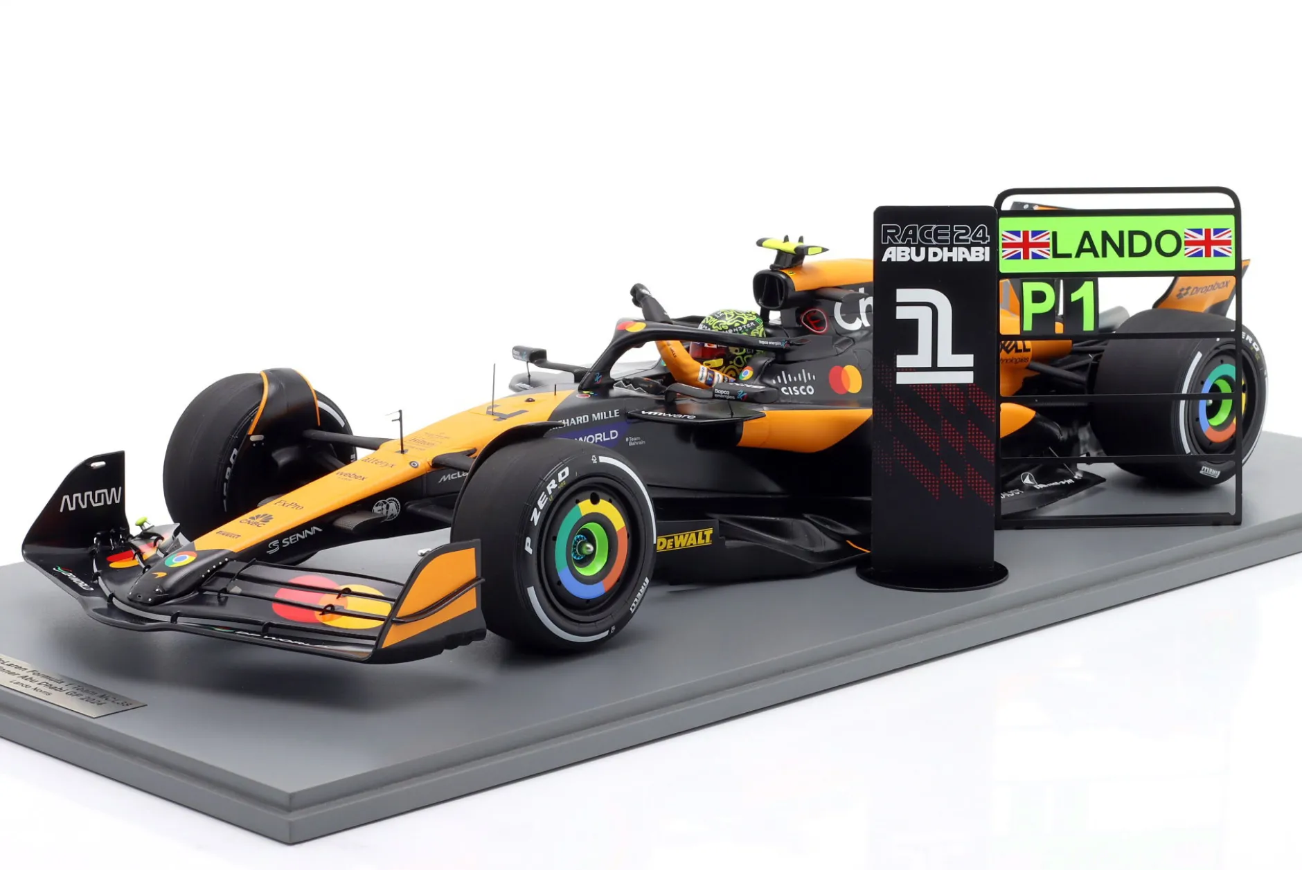 Lando Norris McLaren MCL38 #4 Sieger Abu Dhabi GP Formel 1 2024 1:12 Spark