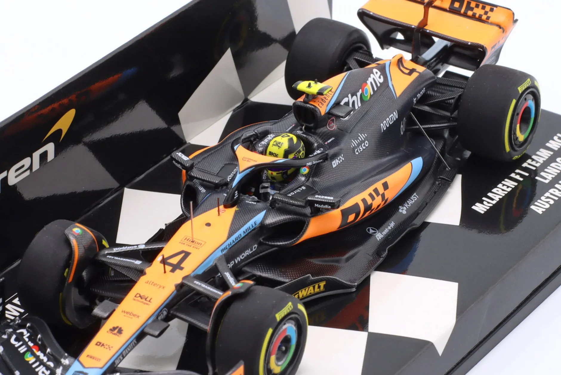 Lando Norris McLaren MCL60 #4 6th Australien GP Formel 1 2023 1:43 Minichamps