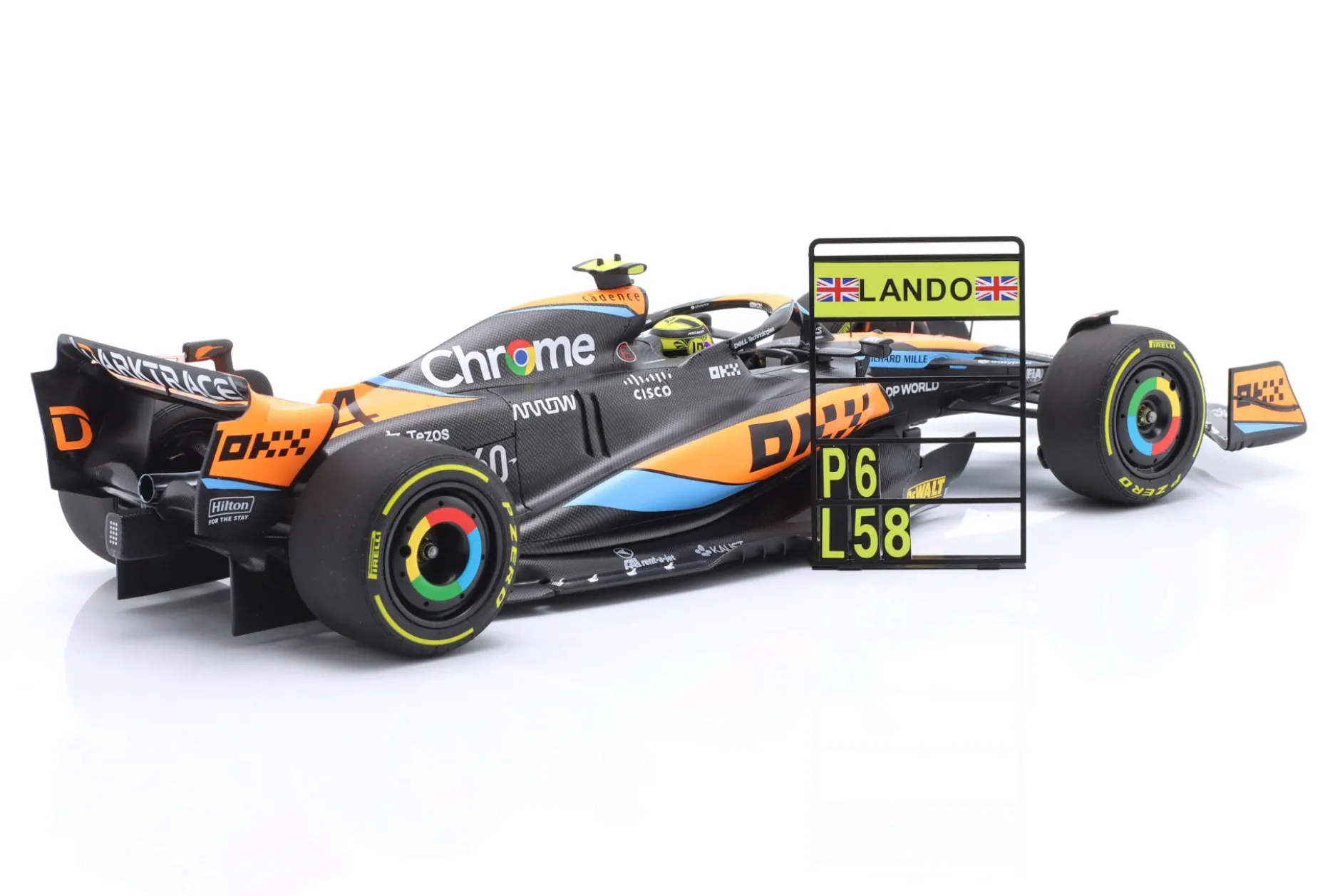 Lando Norris McLaren MCL60 #4 6th Australien GP Formel 1 2023 1:18 Minichamps