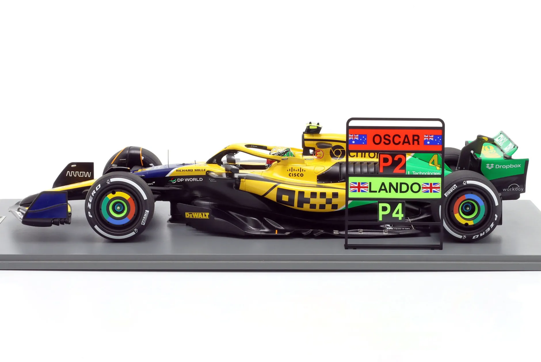 Lando Norris McLaren MCL38 #4 4th Monaco GP Formel 1 2024 1:12 Spark