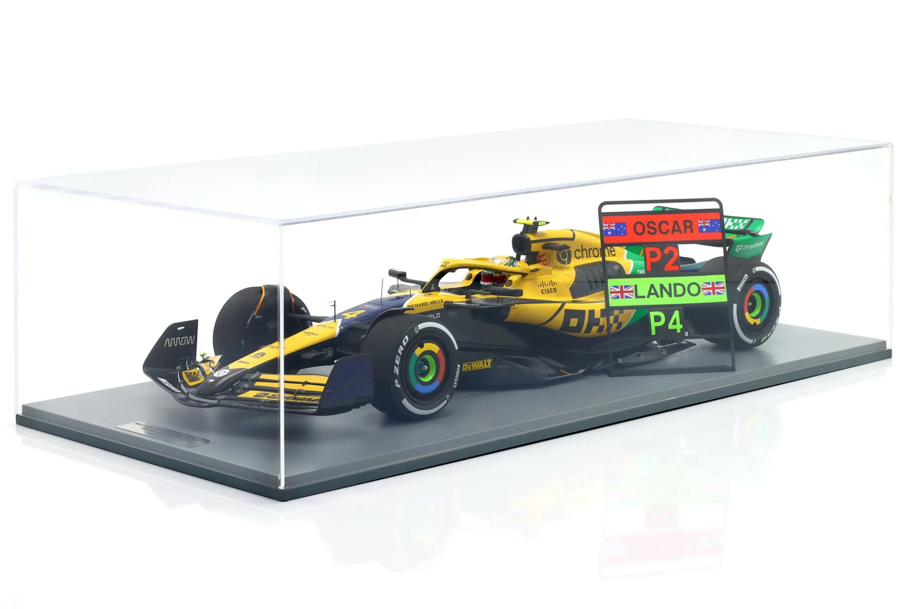 Lando Norris McLaren MCL38 #4 4th Monaco GP Formel 1 2024 1:12 Spark