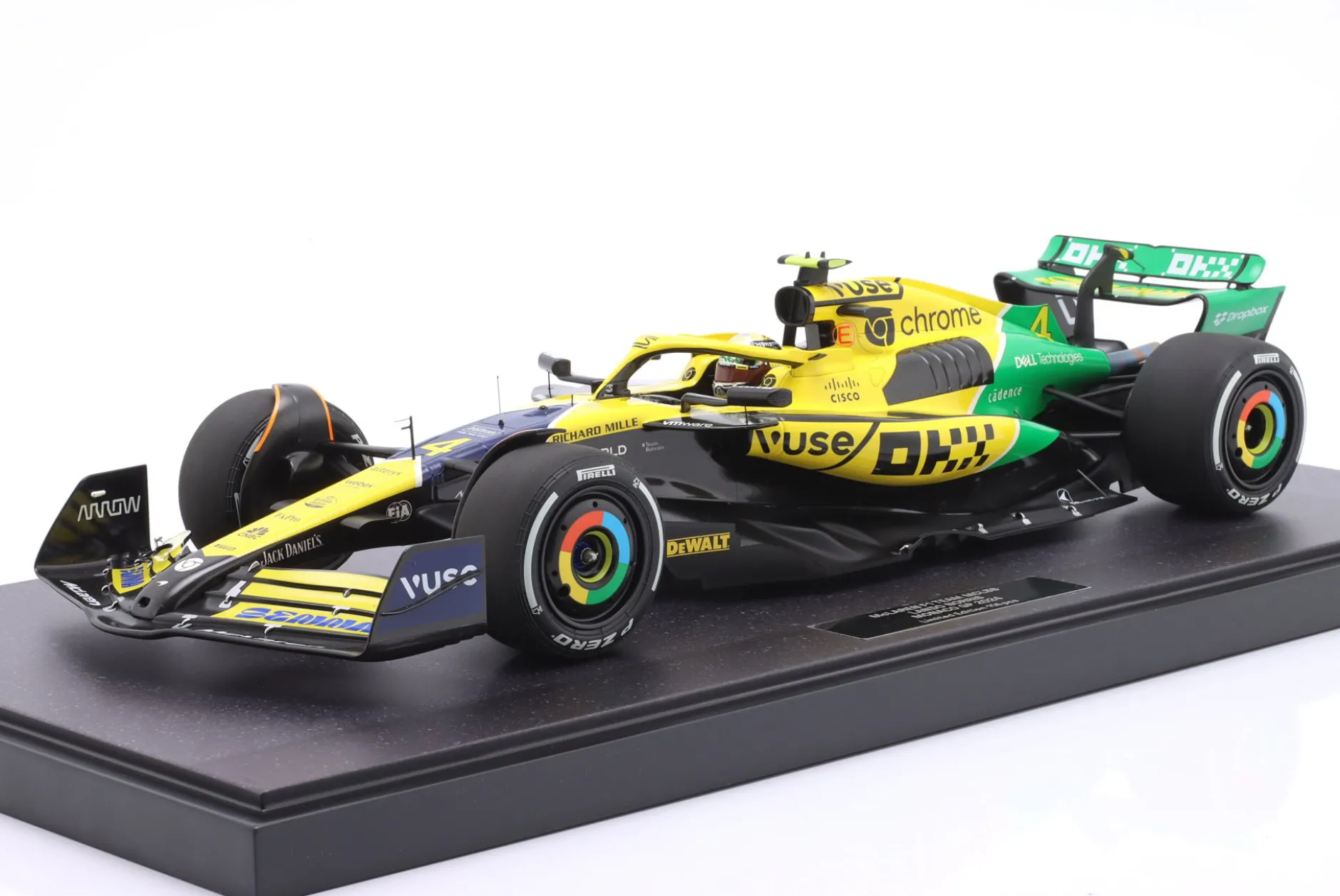 Lando Norris McLaren MCL38 #4 4th Monaco GP Formel 1 2024 1:12 Minichamps