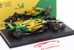 Lando Norris McLaren MCL38 #4 4th Monaco GP Formel 1 2024 1:43 Bburago