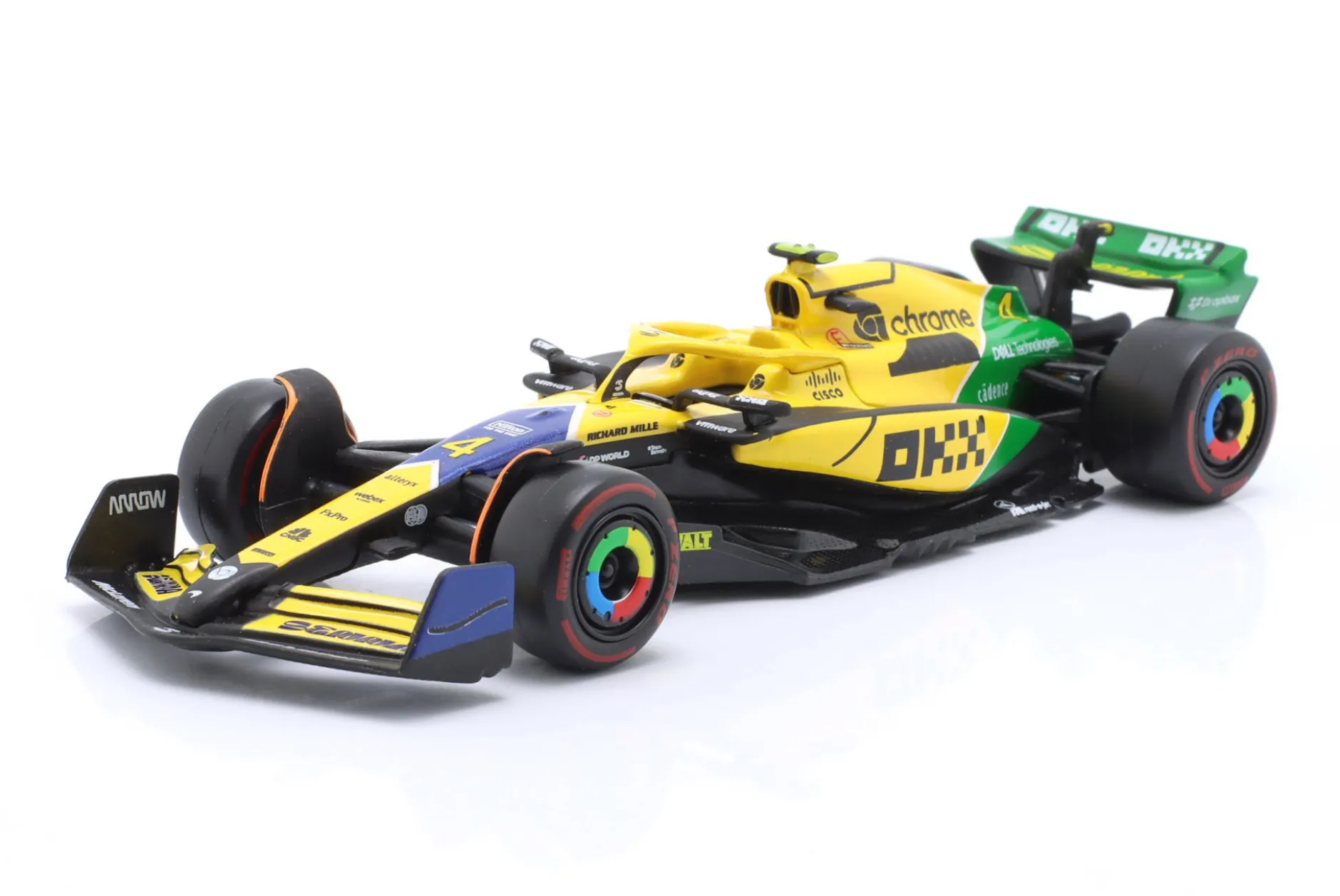Lando Norris McLaren MCL38 #4 4th Monaco GP Formel 1 2024 1:43 Bburago