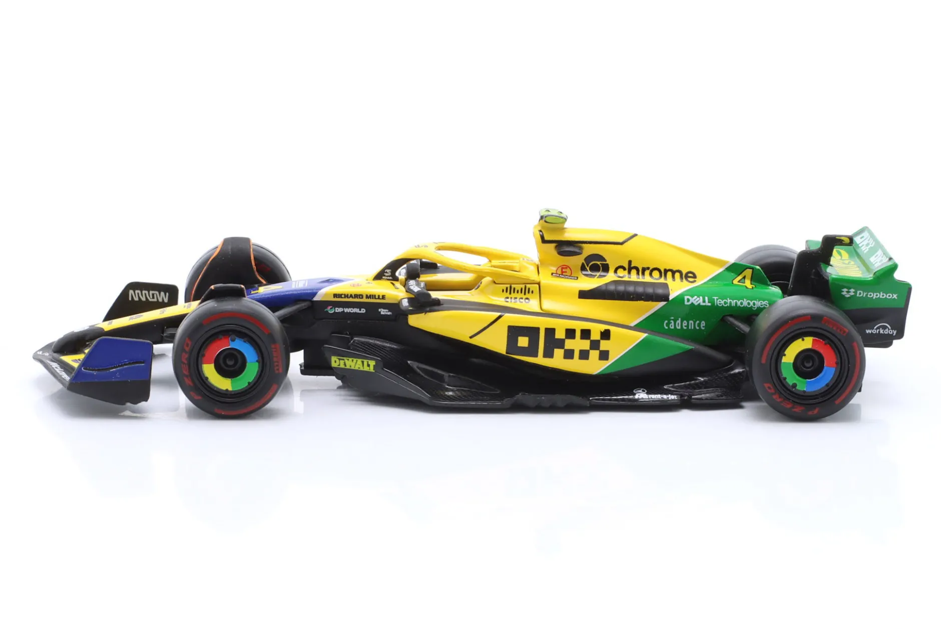 Lando Norris McLaren MCL38 #4 4th Monaco GP Formel 1 2024 1:43 Bburago