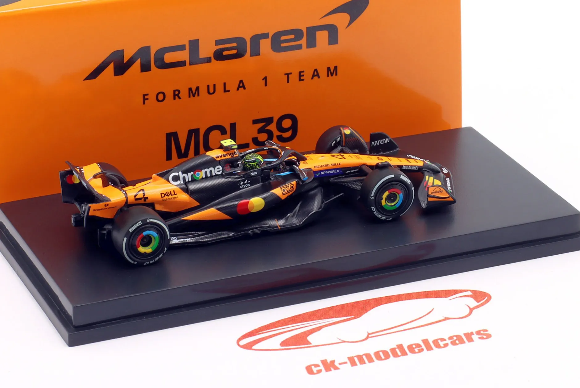 Lando Norris MCL39 #4 2nd China GP Formel 1 Weltmeister 2025 1:64 Minichamps