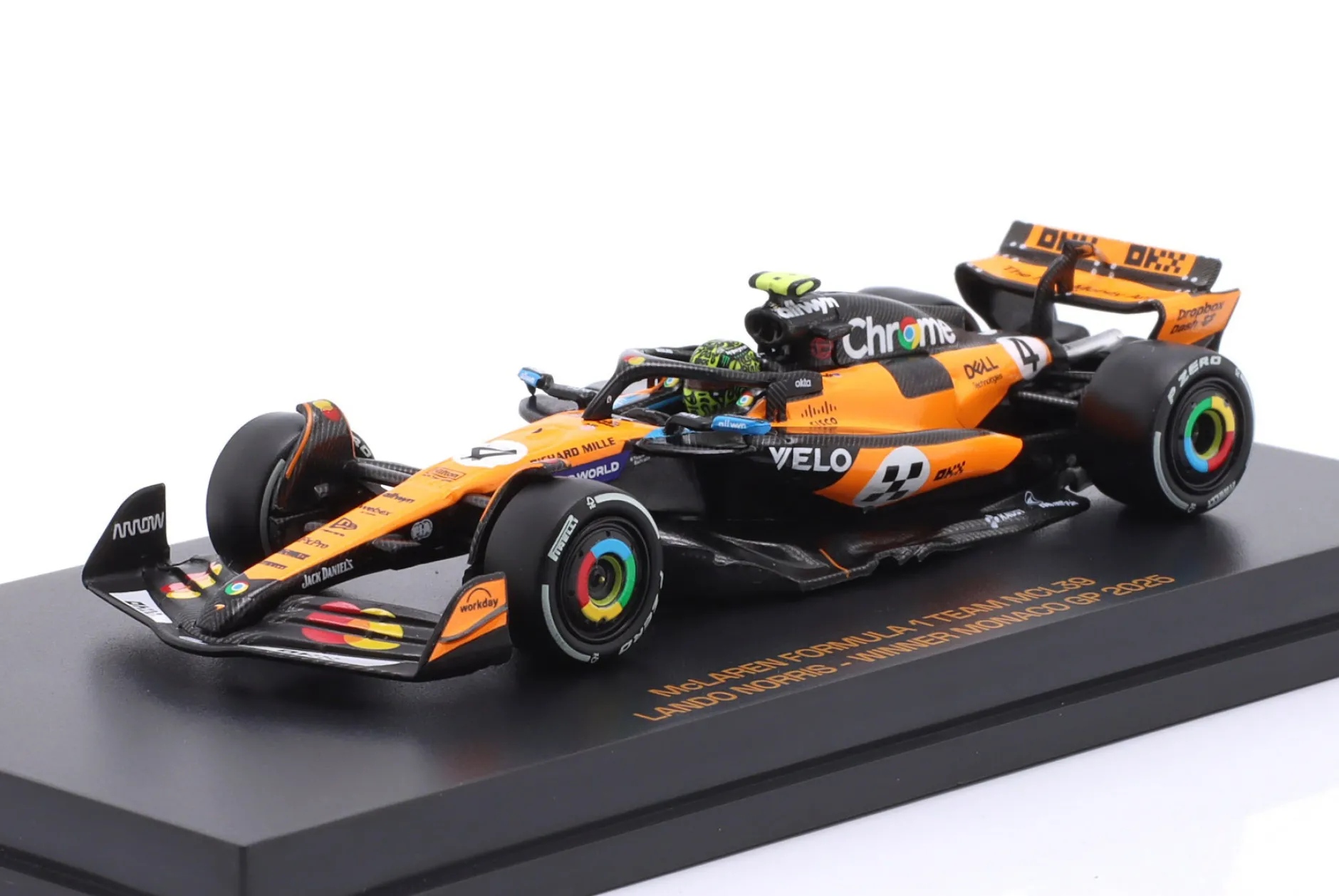 Lando Norris MCL39 #4 Sieger Monaco GP Formel 1 Weltmeister 2025 1:64 Minichamps