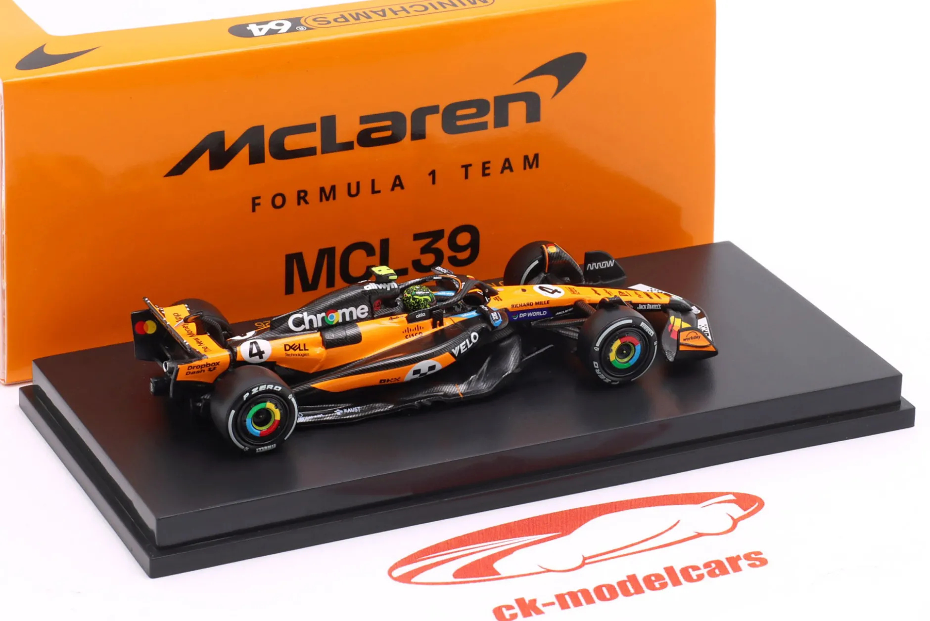 Lando Norris MCL39 #4 Sieger Monaco GP Formel 1 Weltmeister 2025 1:64 Minichamps