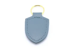 Leder-Schlüsselanhänger Porsche Wappen shoreblue metallic
