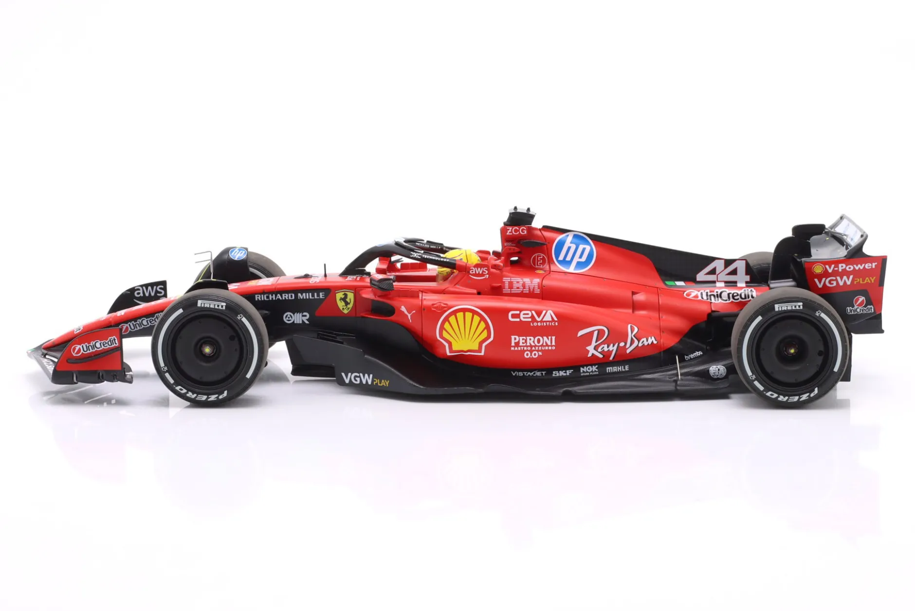 Lewis Hamilton Ferrari SF-23 #44 Fiorano Test Formel 1 2025 1:18 BBR