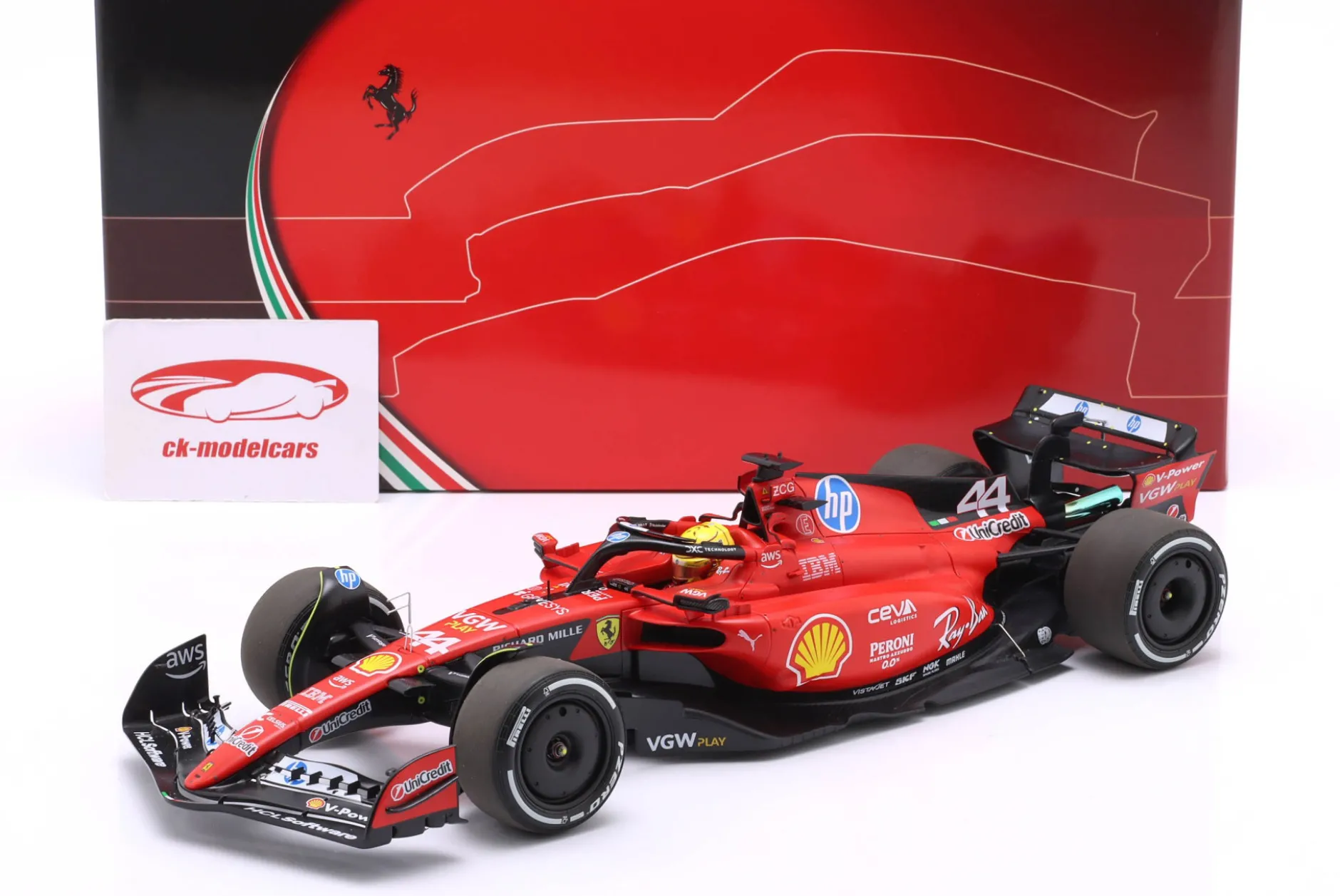 Lewis Hamilton Ferrari SF-23 #44 Fiorano Test Formel 1 2025 1:18 BBR