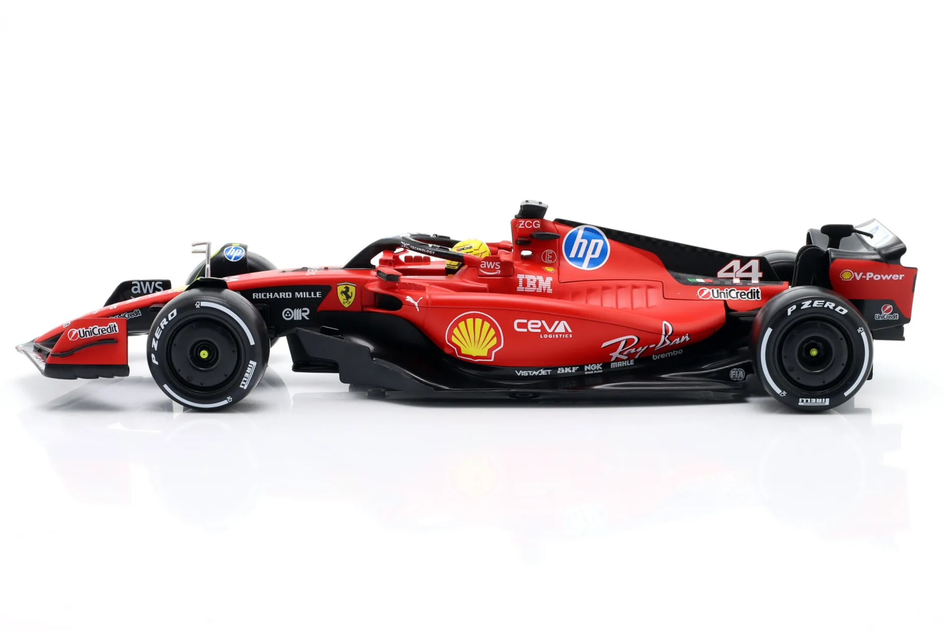 Lewis Hamilton Ferrari SF-23 #44 1st Rollout Fiorano Test Formel 1 2025 1:18 Bburago