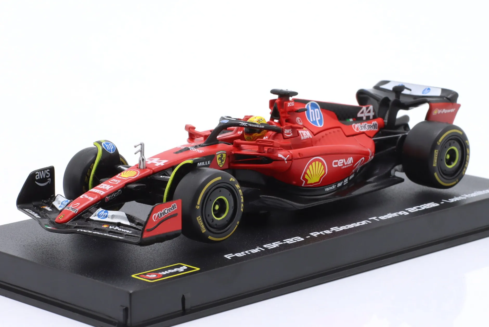 Lewis Hamilton Ferrari SF-23 #44 1st Rollout Fiorano Test Formel 1 2025 1:43 Bburago