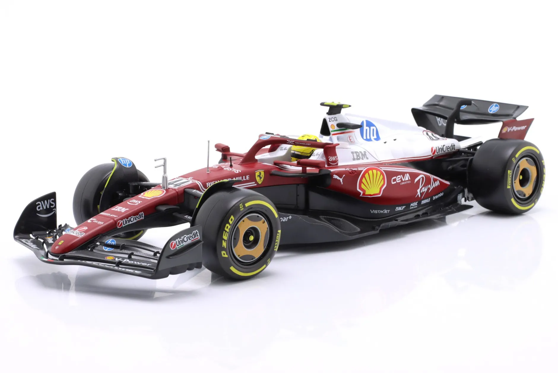 Lewis Hamilton Ferrari SF-25 #44 6th Italien GP Formel 1 2025 1:18 Bburago