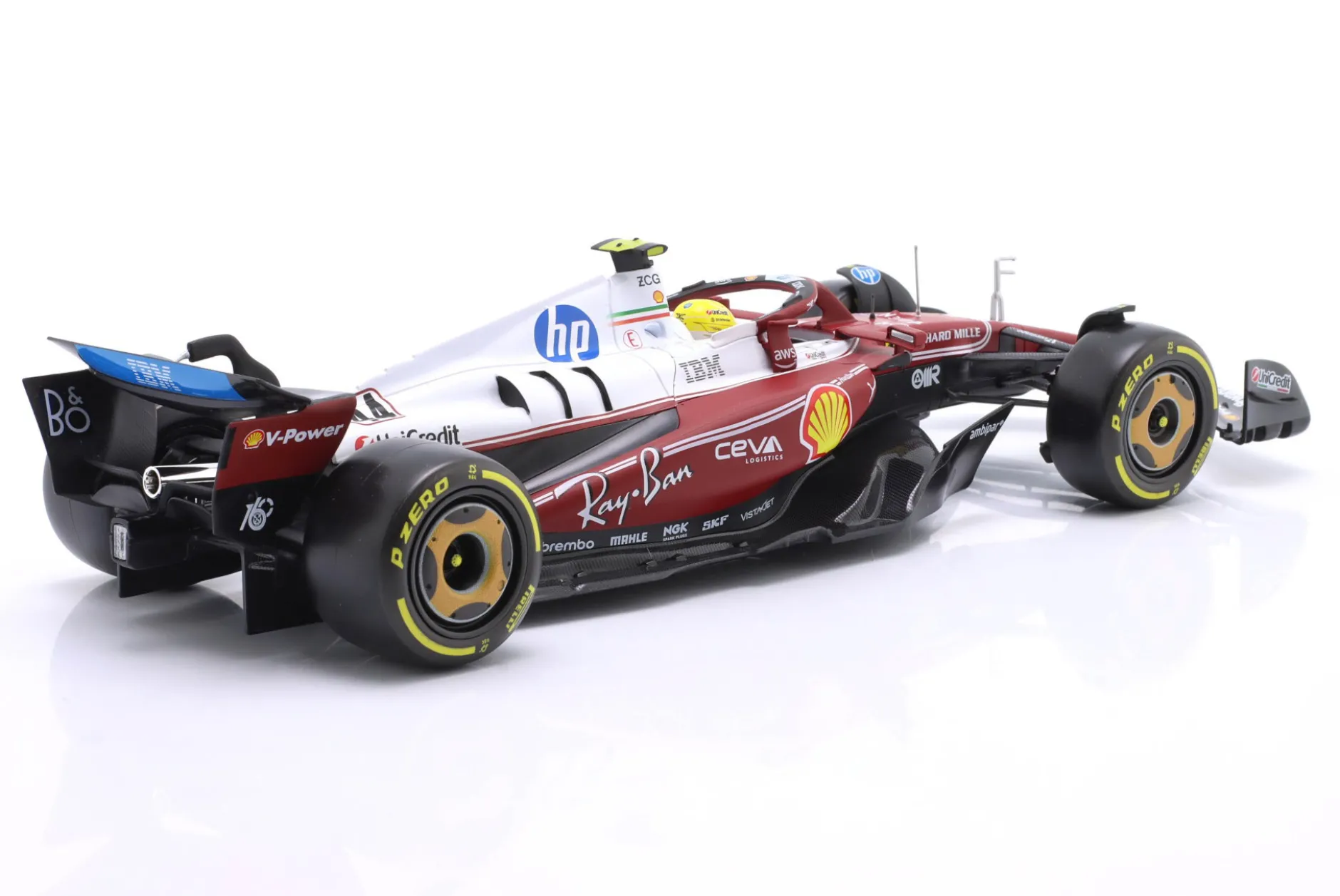 Lewis Hamilton Ferrari SF-25 #44 6th Italien GP Formel 1 2025 1:18 Bburago