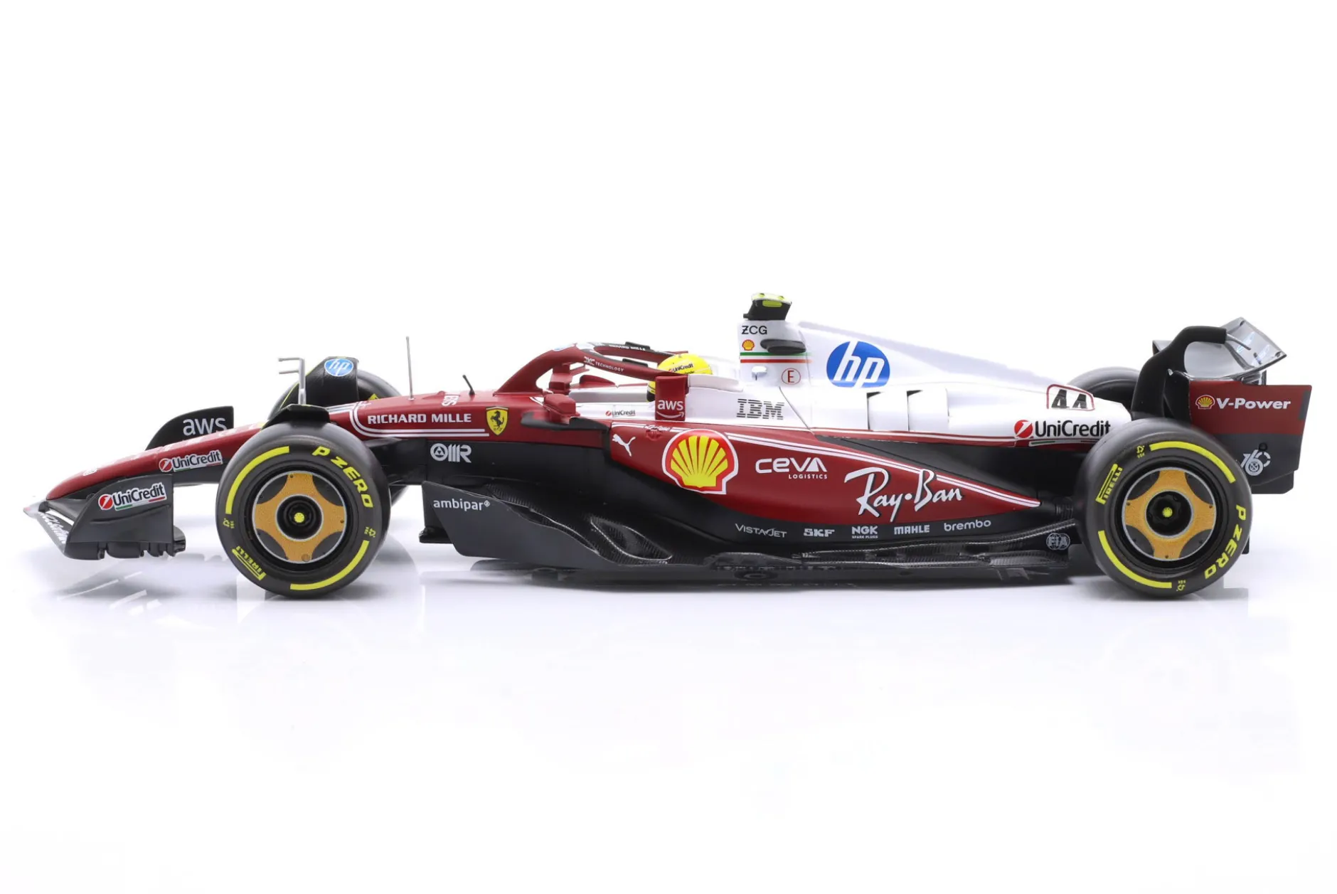 Lewis Hamilton Ferrari SF-25 #44 6th Italien GP Formel 1 2025 1:18 Bburago