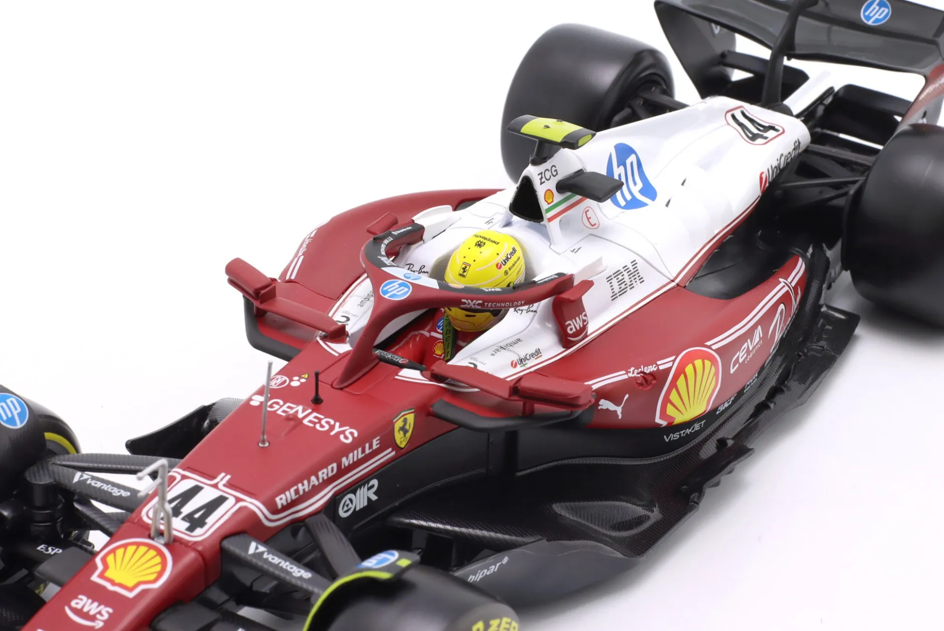Lewis Hamilton Ferrari SF-25 #44 6th Italien GP Formel 1 2025 1:18 Bburago