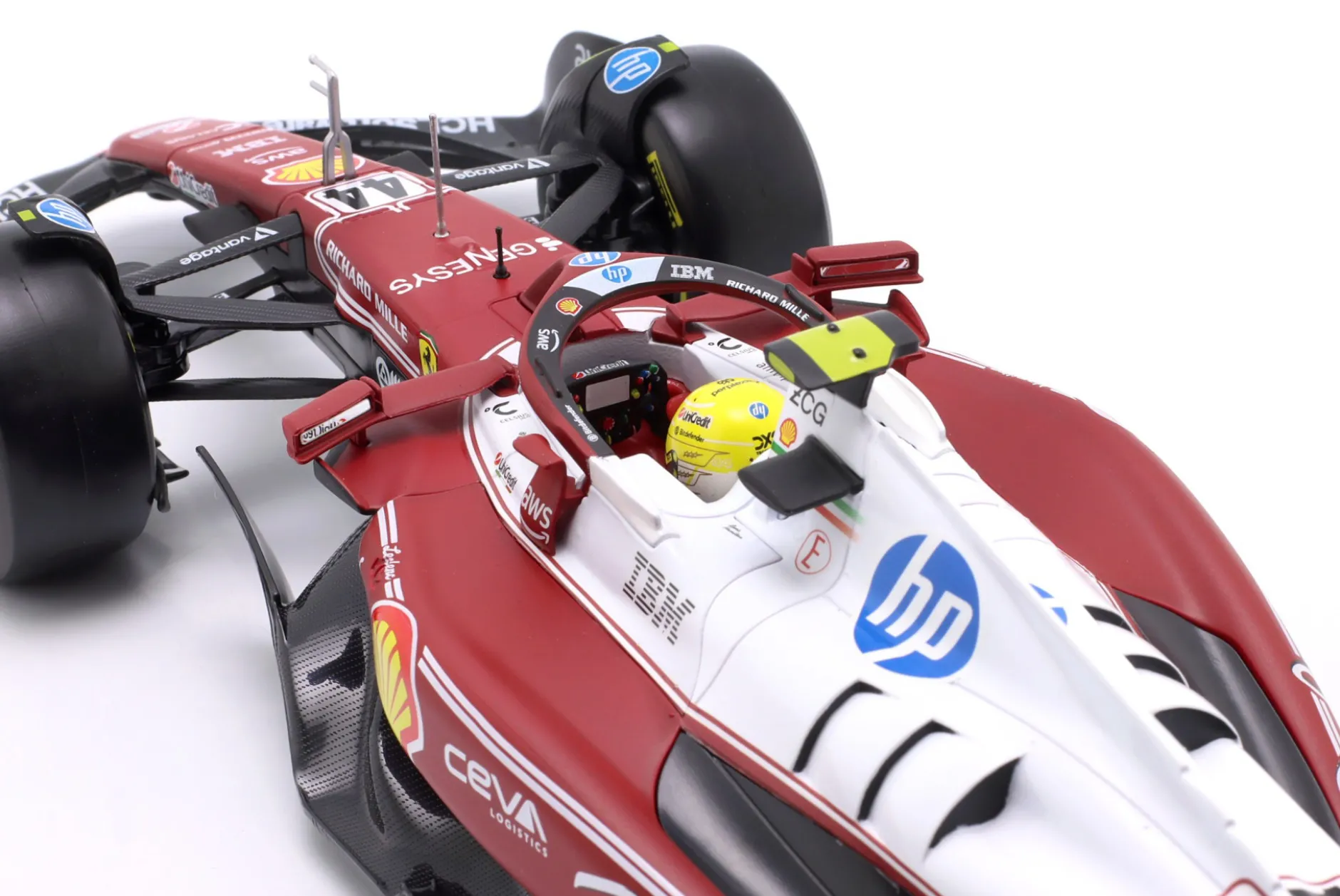 Lewis Hamilton Ferrari SF-25 #44 6th Italien GP Formel 1 2025 1:18 Bburago