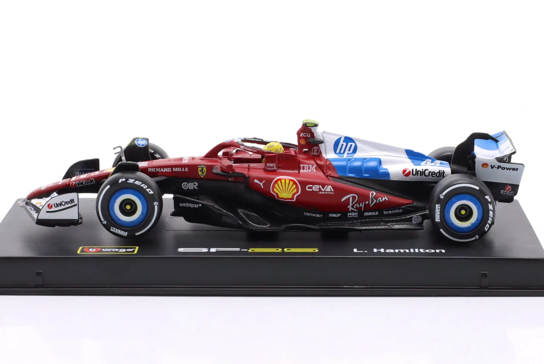 Lewis Hamilton Ferrari SF-25 #44 8th Miami GP Formel 1 2025 1:43 Bburago