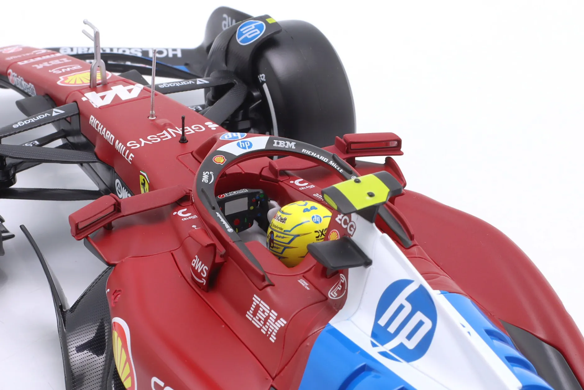 Lewis Hamilton Ferrari SF-25 #44 8th Miami GP Formel 1 2025 1:18 Bburago