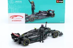 Lewis Hamilton Mercedes-AMG F1 W14 #44 Formel 1 2023 mit Figur 1:24 Bburago
