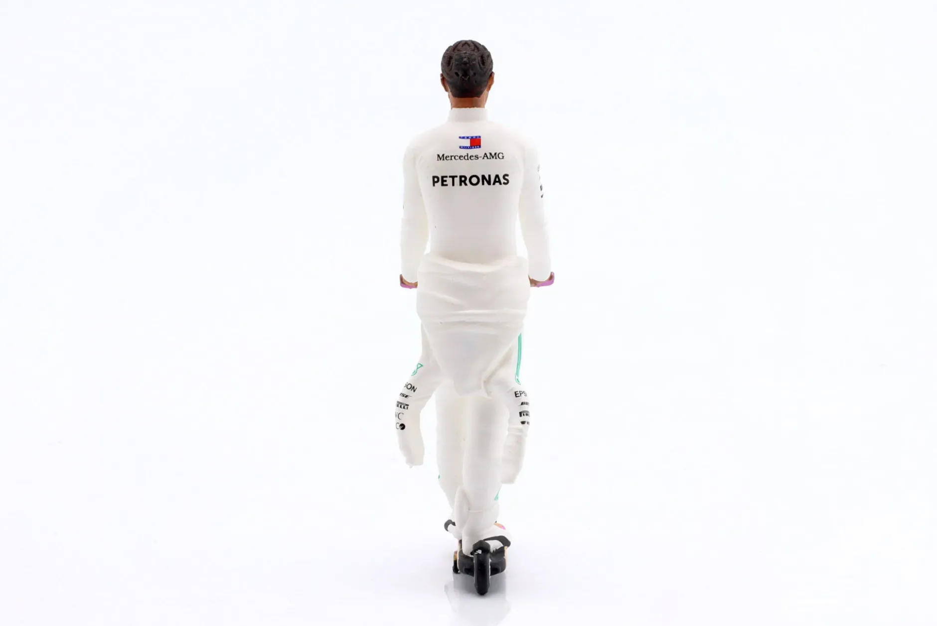 Lewis Hamilton Mercedes W07 Skate Scooter Figur 2016 Formel 1 1:18 Cartrix