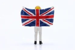Lewis Hamilton mit britischer Flagge Formel 1 2007 Figur 1:43 Cartrix