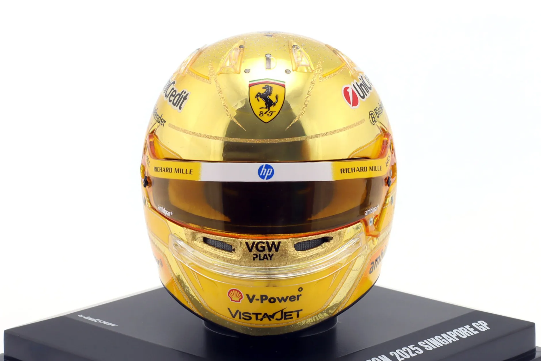 Lewis Hamilton Scuderia Ferrari #44 6th Singapore GP Formel 1 2025 Helm 1:5 LookSmart