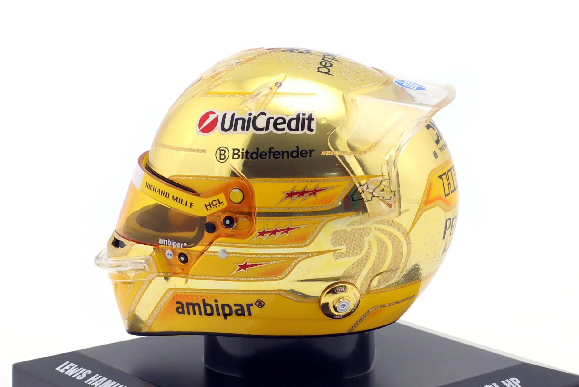 Lewis Hamilton Scuderia Ferrari #44 6th Singapore GP Formel 1 2025 Helm 1:5 LookSmart